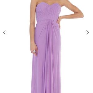 May Queen Lilac Strappy evening gown